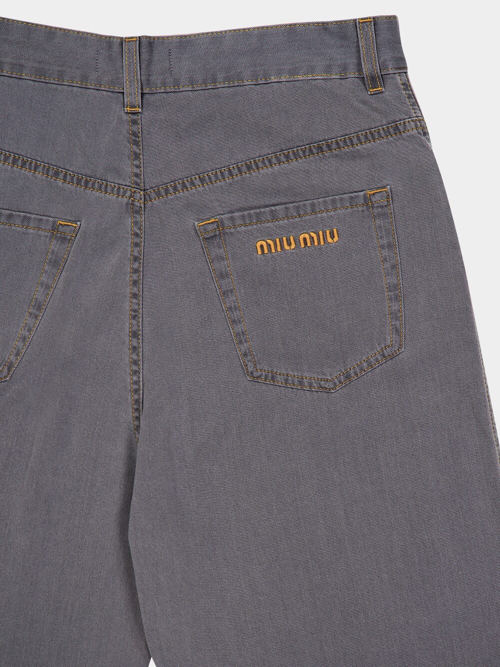 Grey Chambray Loose-Fit Denim Jeans - Image 6