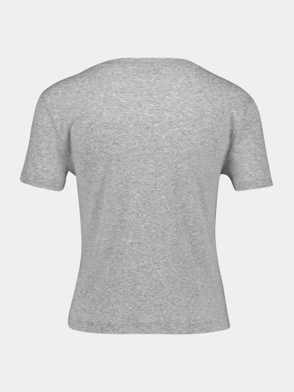 Grey Ribbed Jersey Logo T-Shirt - Image 4