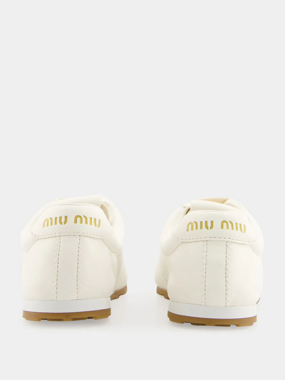 Ivory Plume Nappa Leather Sneakers - Image 5
