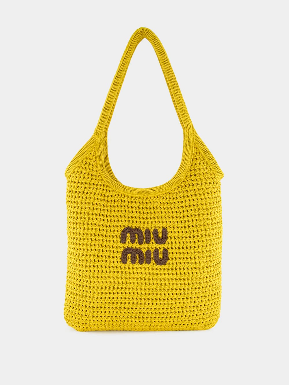 Ivy Raffia-Effect Woven Tote Bag in Ocre