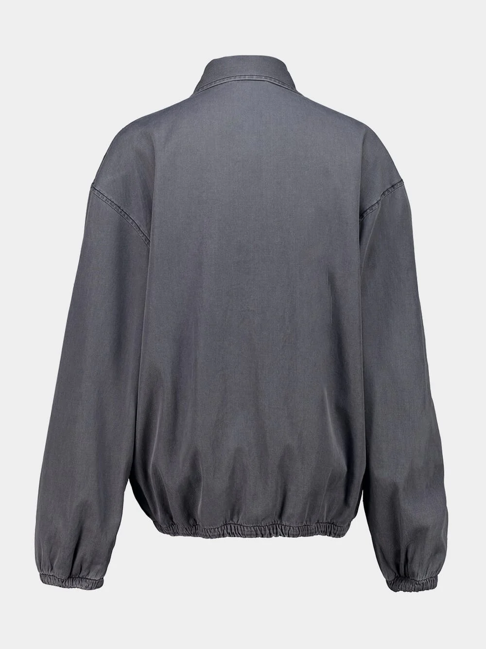 Black Chambray Blouson Jacket - Image 3