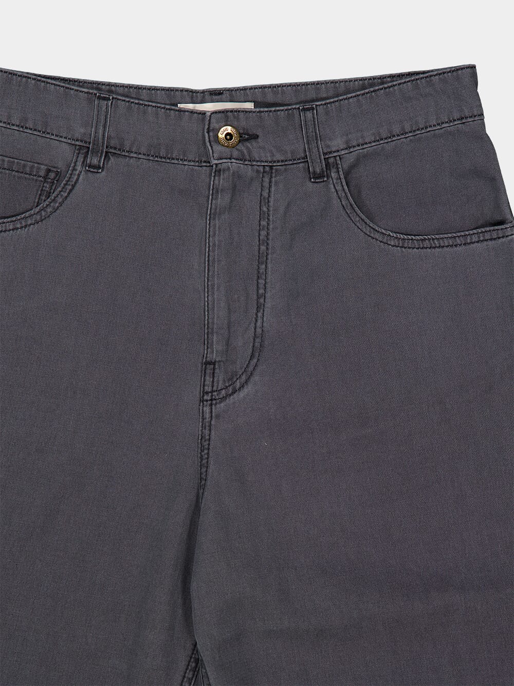 Black Chambray Wide-Leg Jeans - Image 5