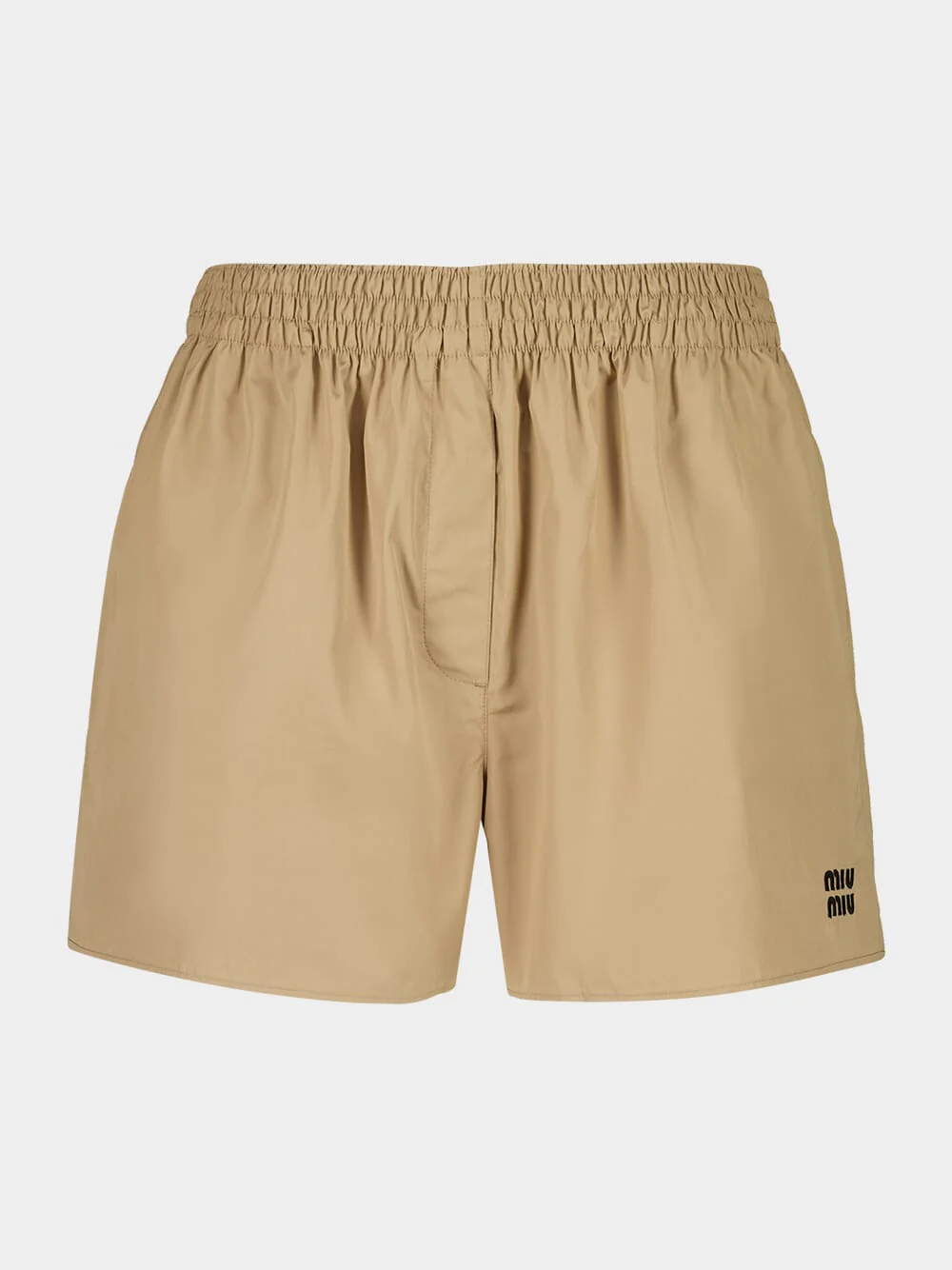 Kaki Poplin Cotton Poplin Shorts