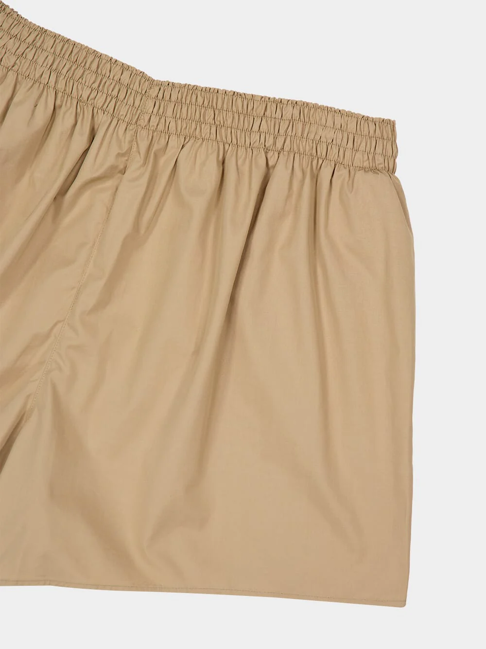 Kaki Poplin Cotton Poplin Shorts - Image 4