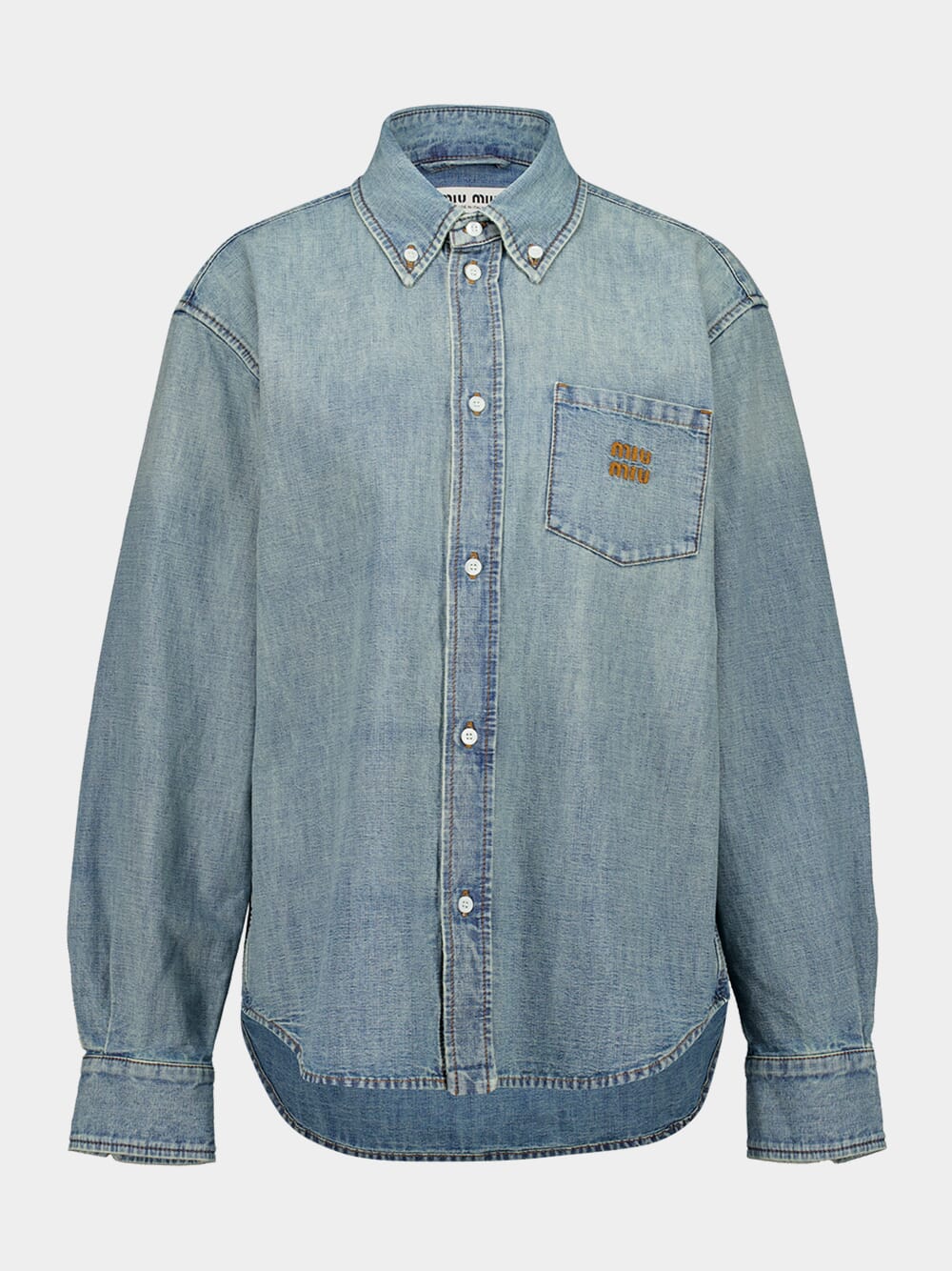 Light Blue Chambray Oversized Shirt