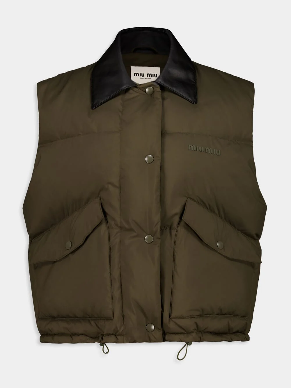 Military Green Recycled Polyester Gilet