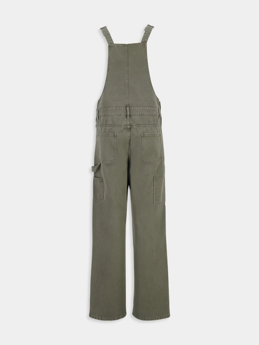 Olive Green Gabardine Overalls - Image 2