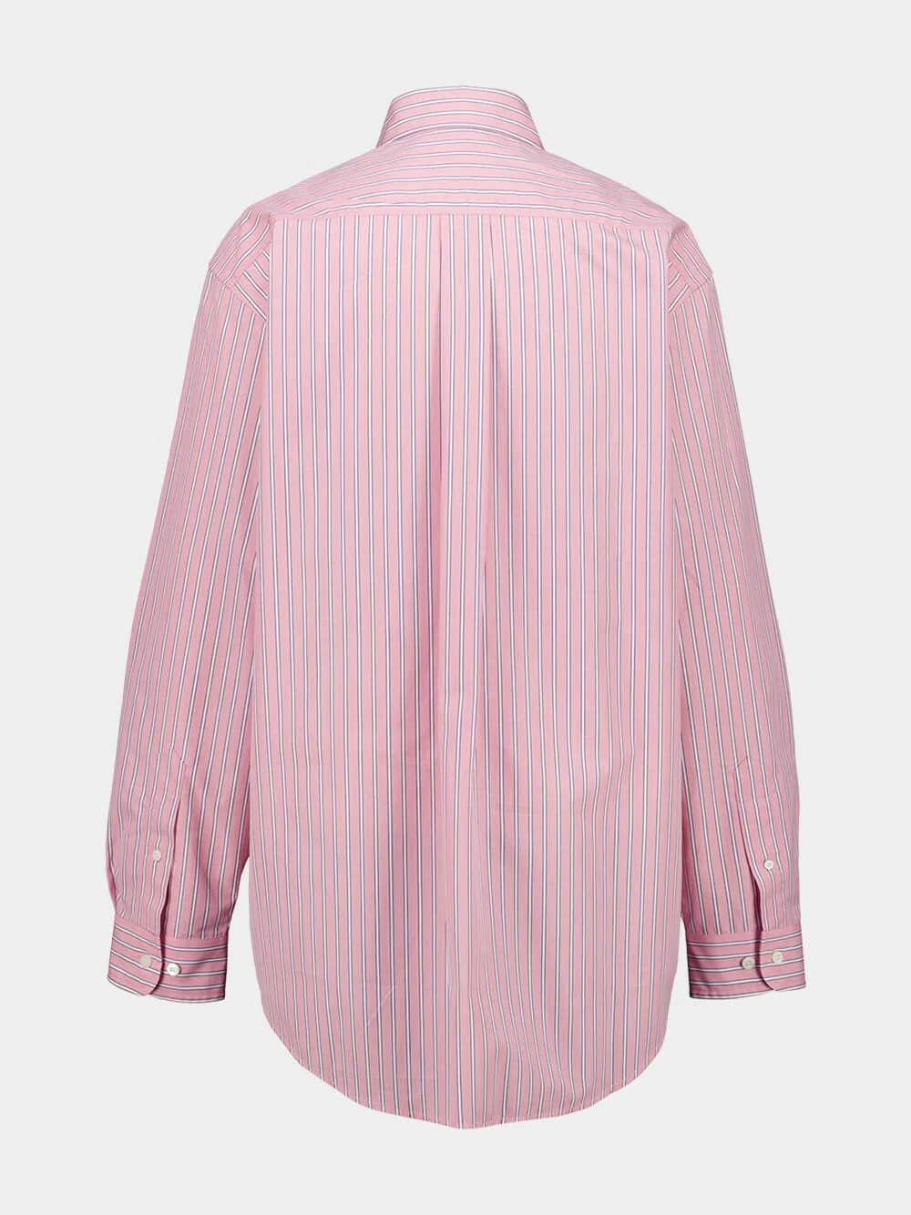Pink Cotton Shirt with Logo Embroidery - Image 3