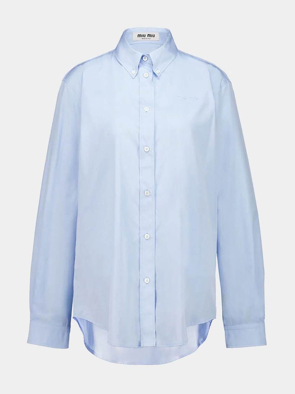 Sapphire Blue Poplin Button-Down Shirt