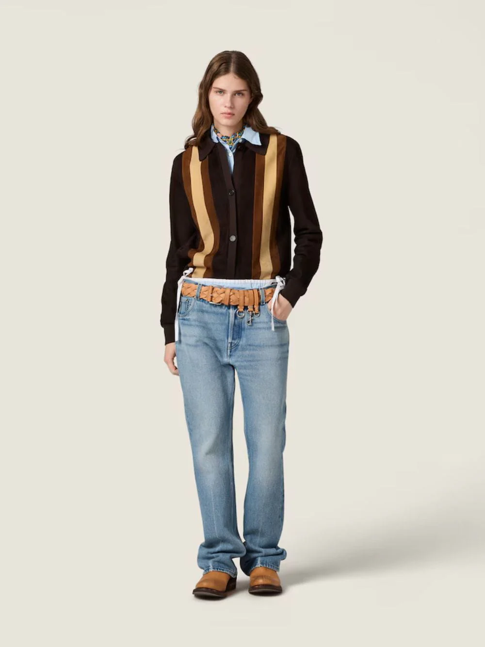 Sapphire Blue Washed Denim Jeans - Image 2