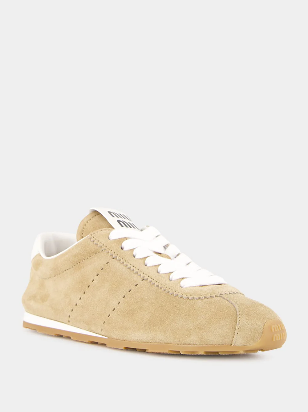 Desert Beige Plume Suede Sneakers - Image 2