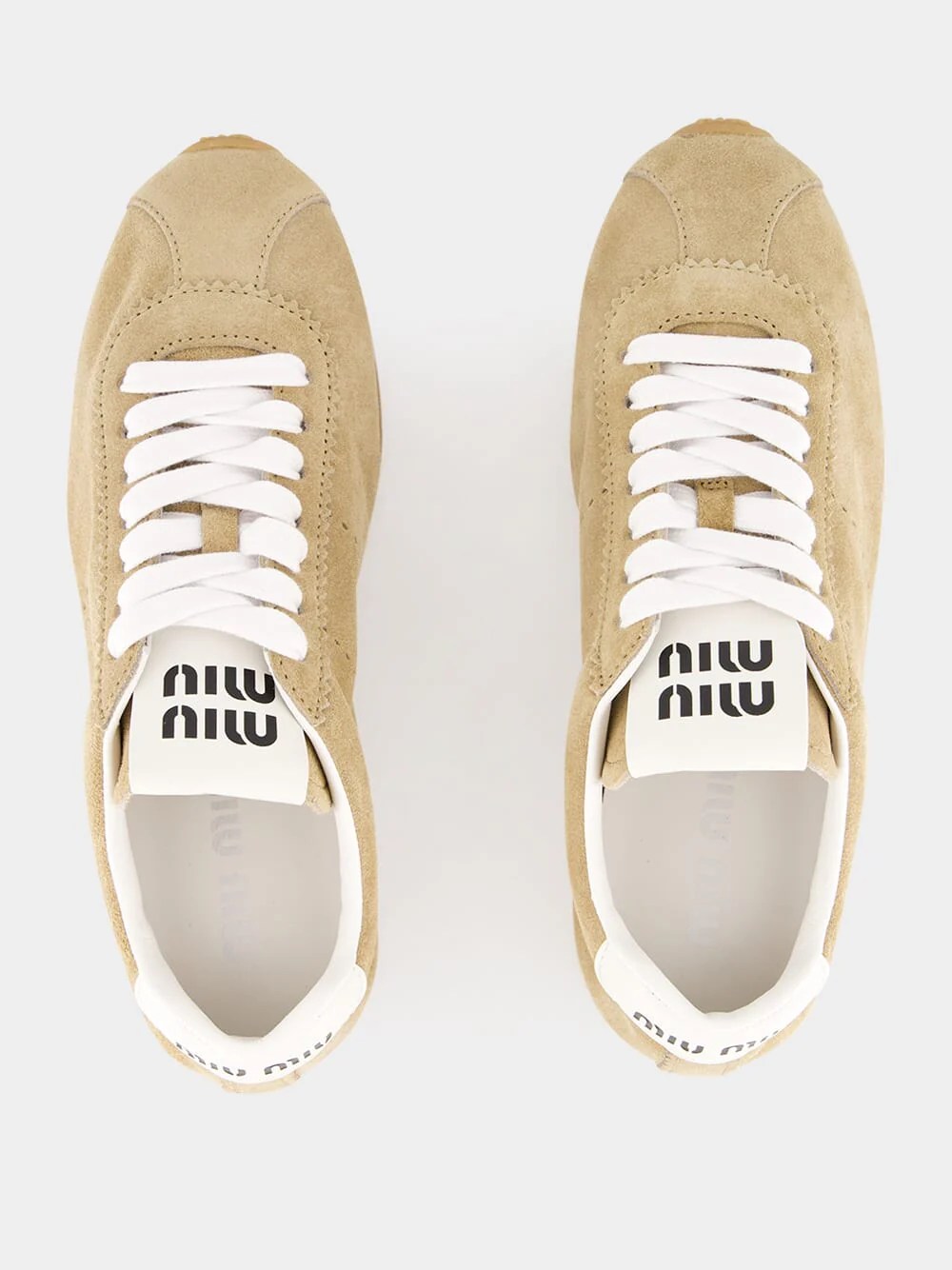 Desert Beige Plume Suede Sneakers - Image 4