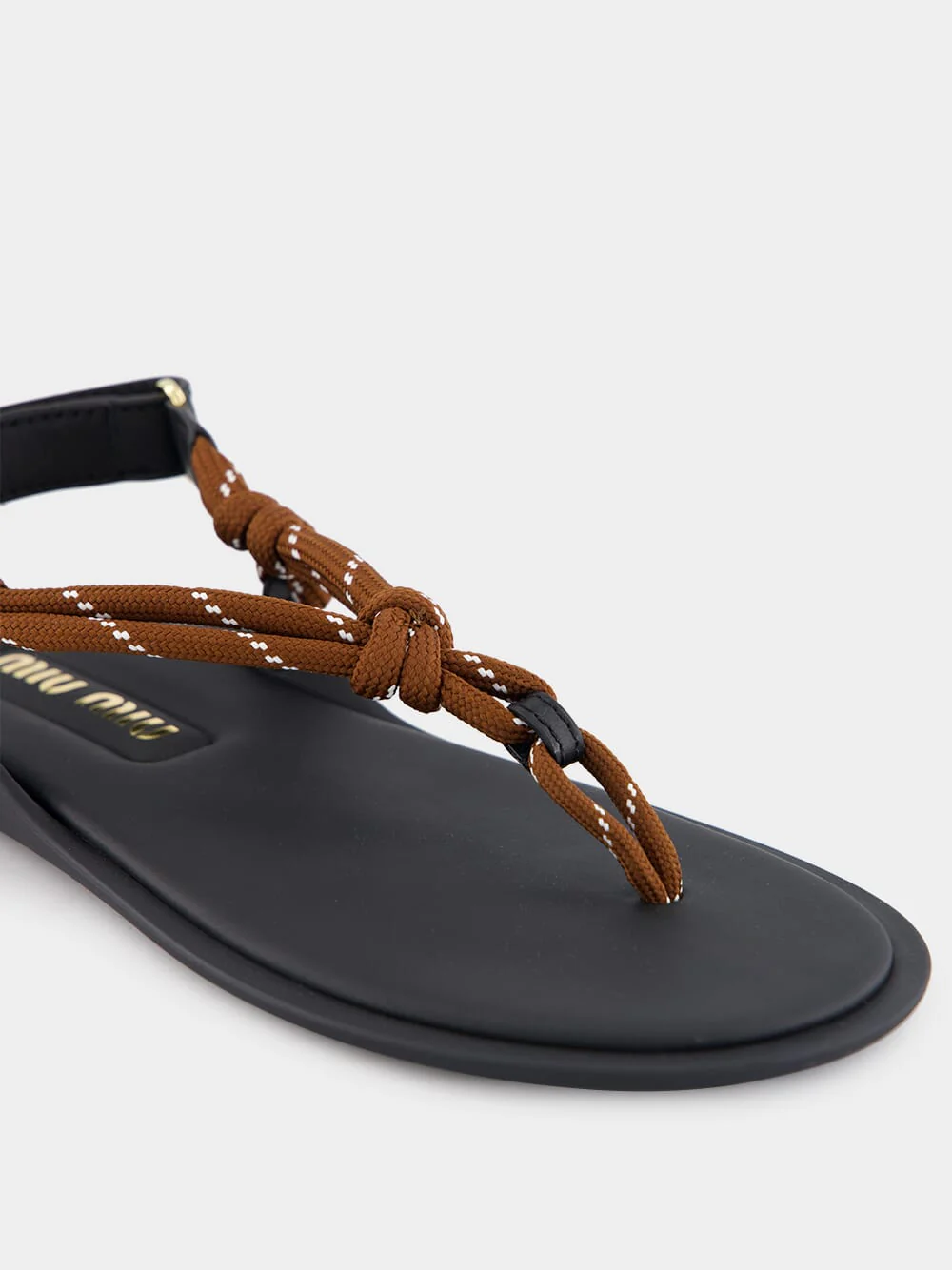 Tobacco Riviere Sandals in Rope - Image 8