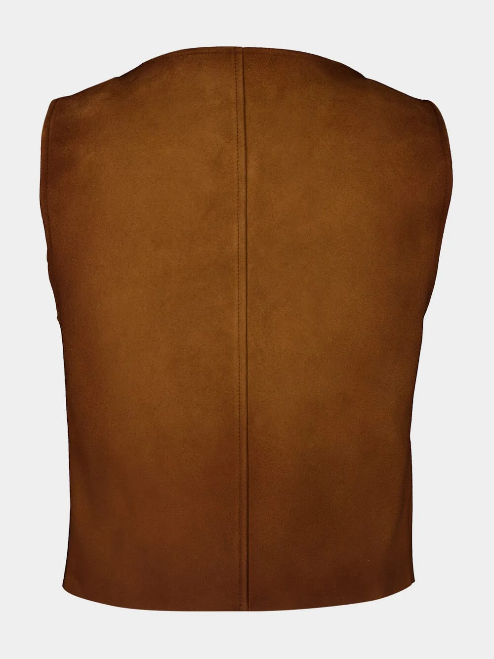 Cognac Waxed Suede Top - Image 2