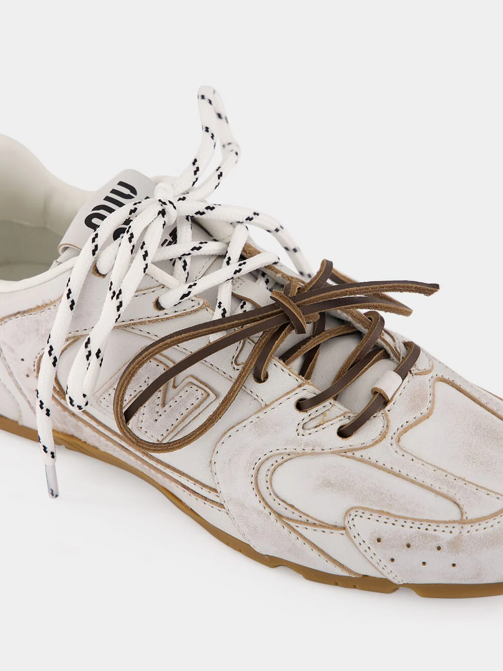 White New Balance 530 SL Leather Sneakers - Image 7
