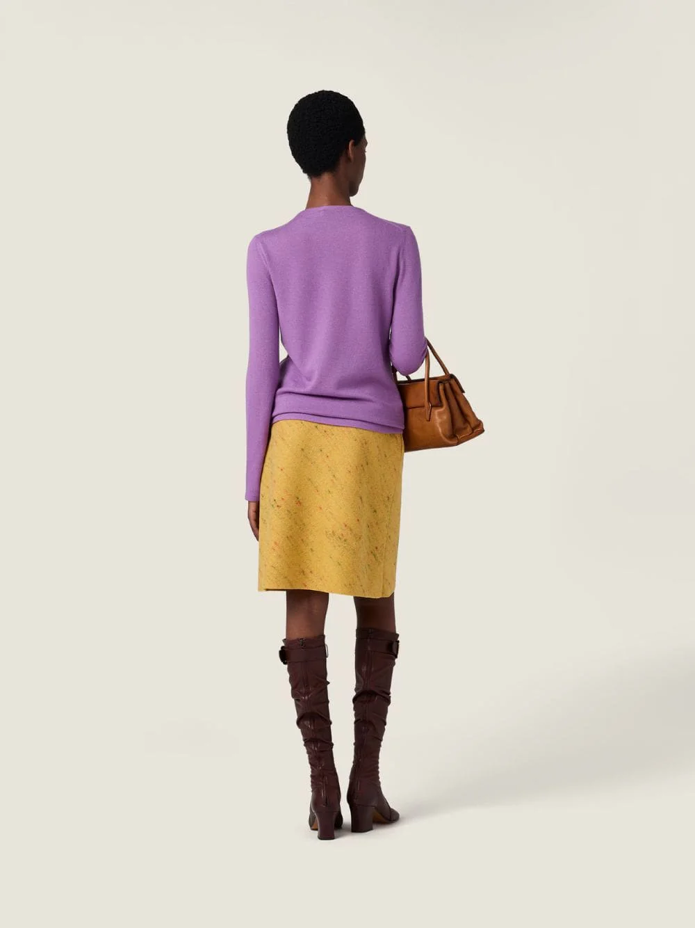 Wisteria Cashmere-Silk Crewneck Sweater - Image 3