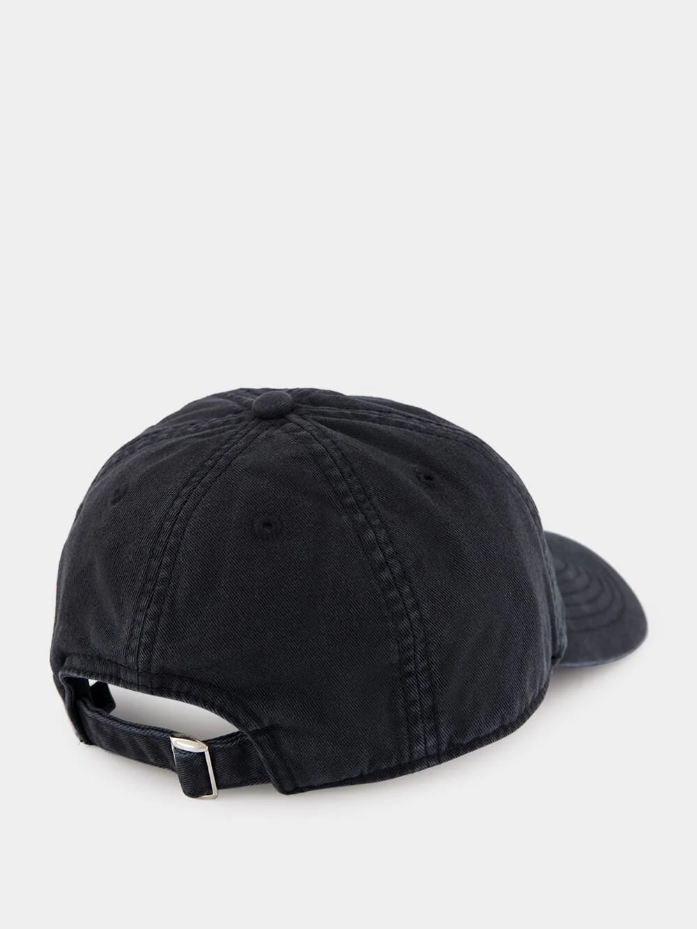 Black Distressed Look Logo Cap - Image 2