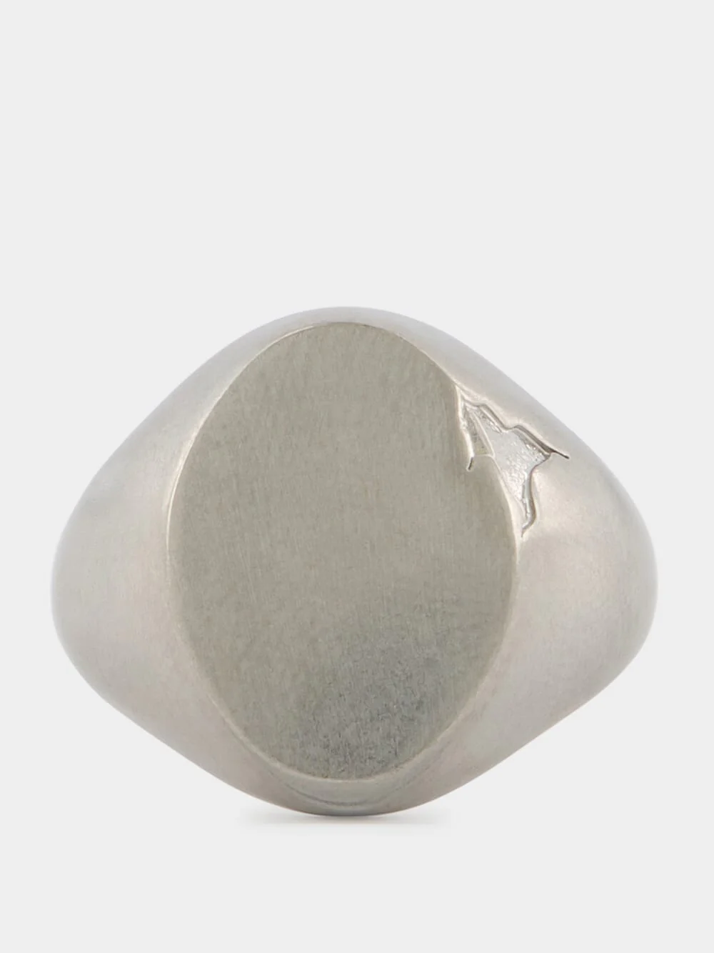Modernist Silver Signet Ring