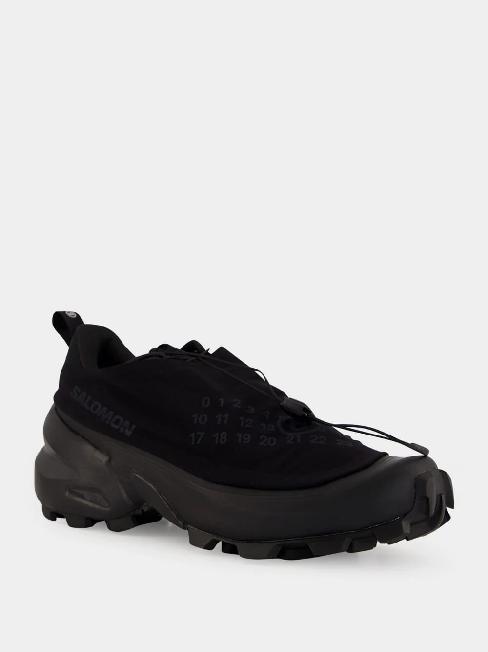 Black and Asphalt Salomon Lace-Up Sneakers - Image 3