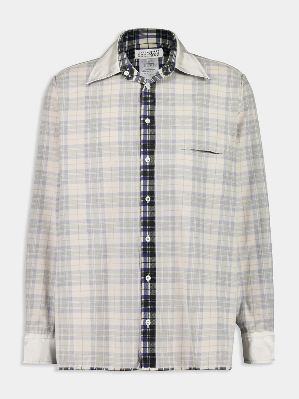 Black and White Checked Cotton Shirt