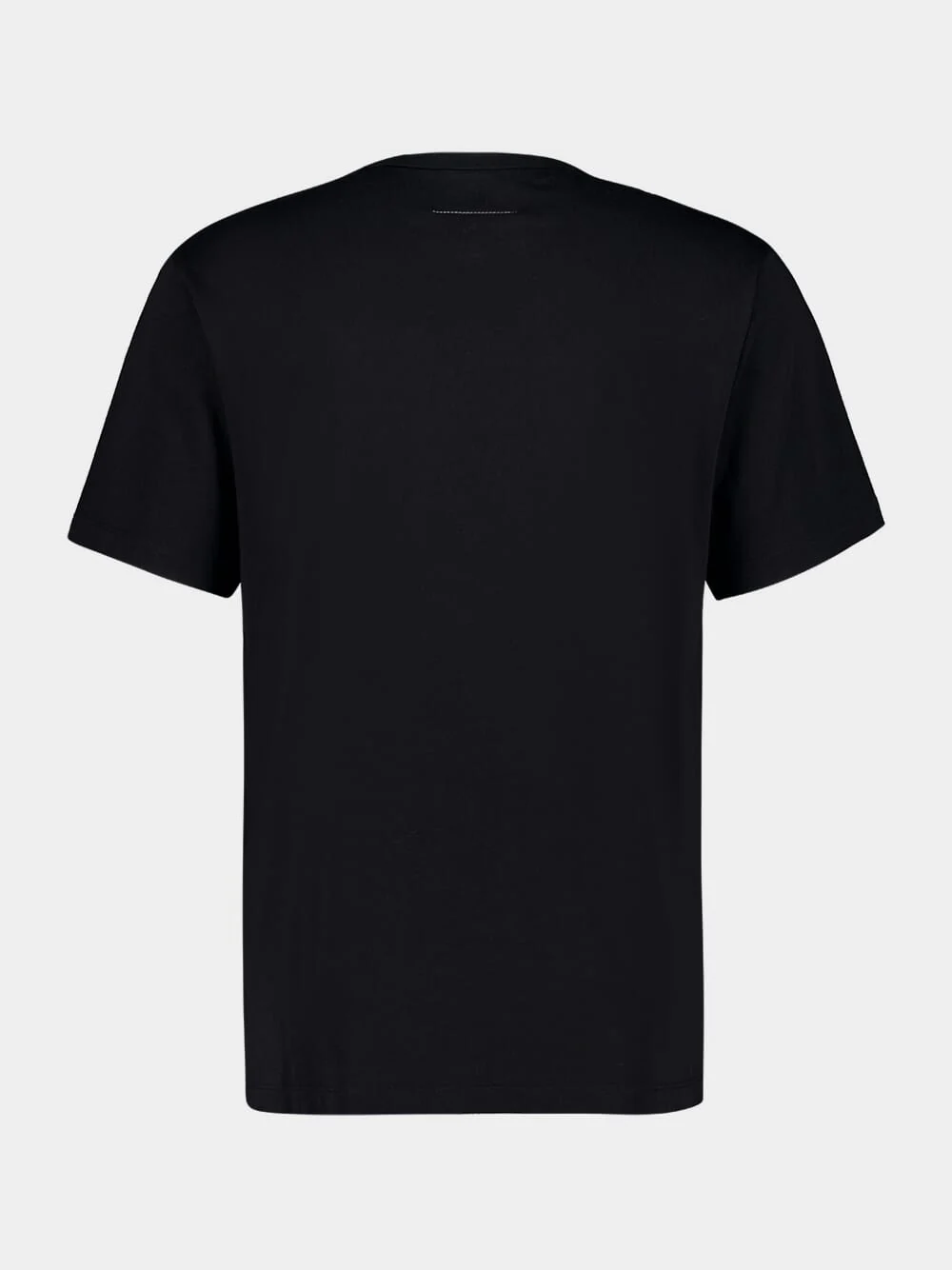 Black Cotton T-Shirt with Logo - Image 2