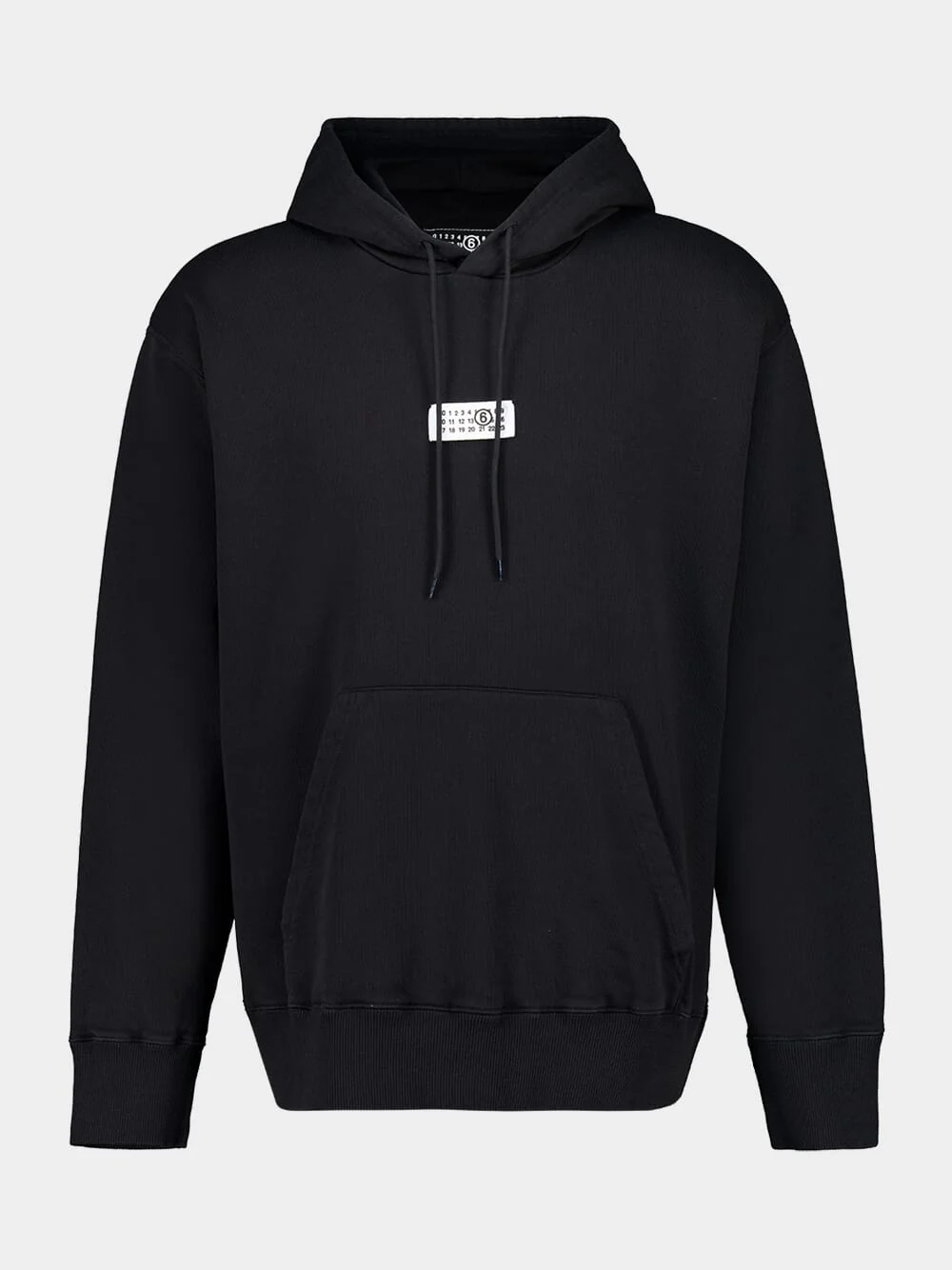 Black Hooded Sweatshirt with Numeric Logo