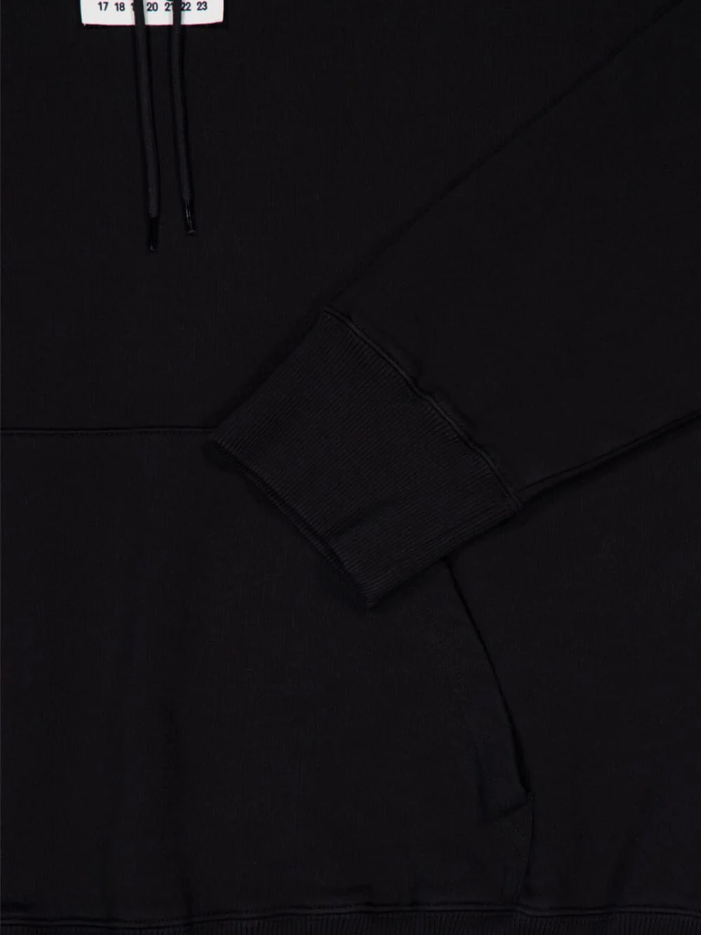 Black Hooded Sweatshirt with Numeric Logo - Image 6