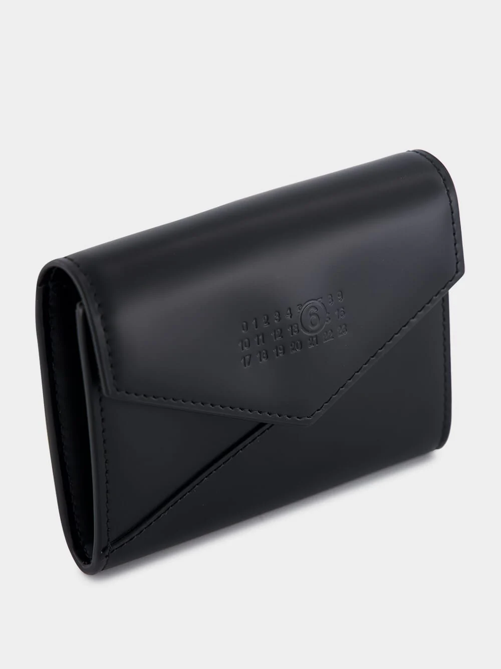 Black Leather Flap Wallet - Image 4