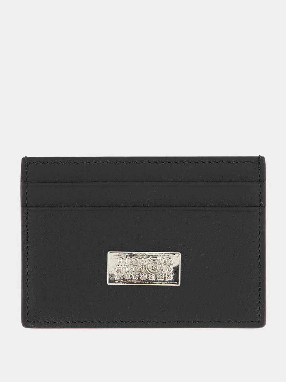 Black Leather Numeric Card Holder