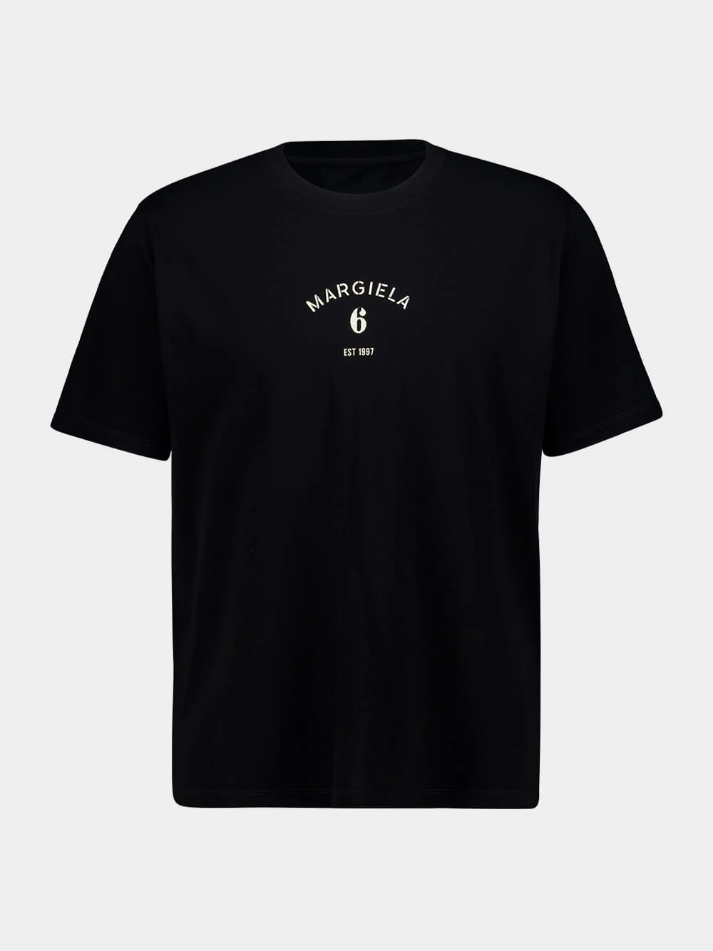 Black Logo Cotton T-Shirt