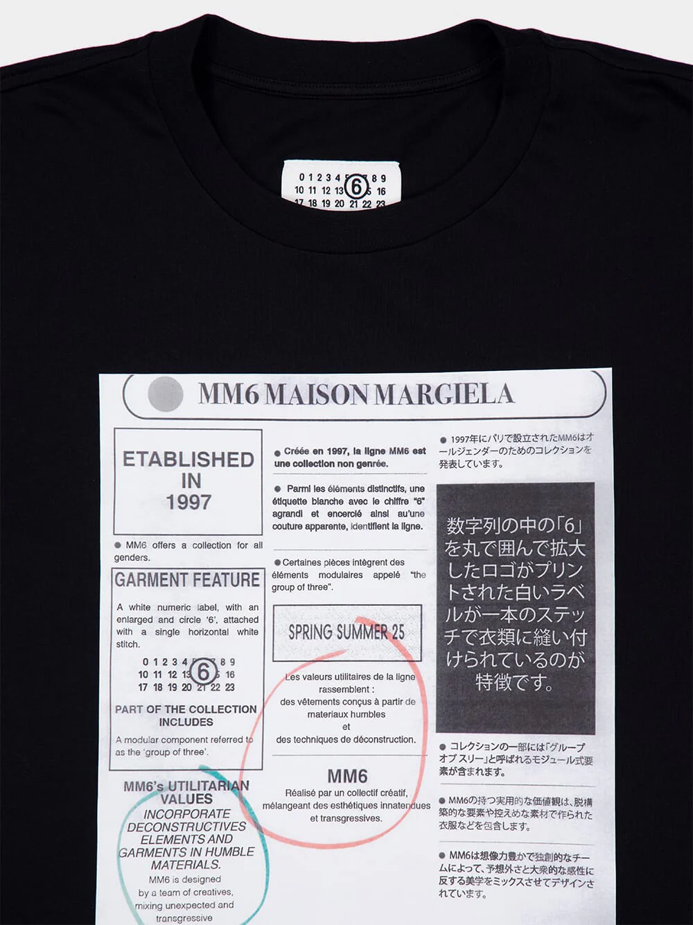 Black Newspaper Print T-Shirt - Image 3