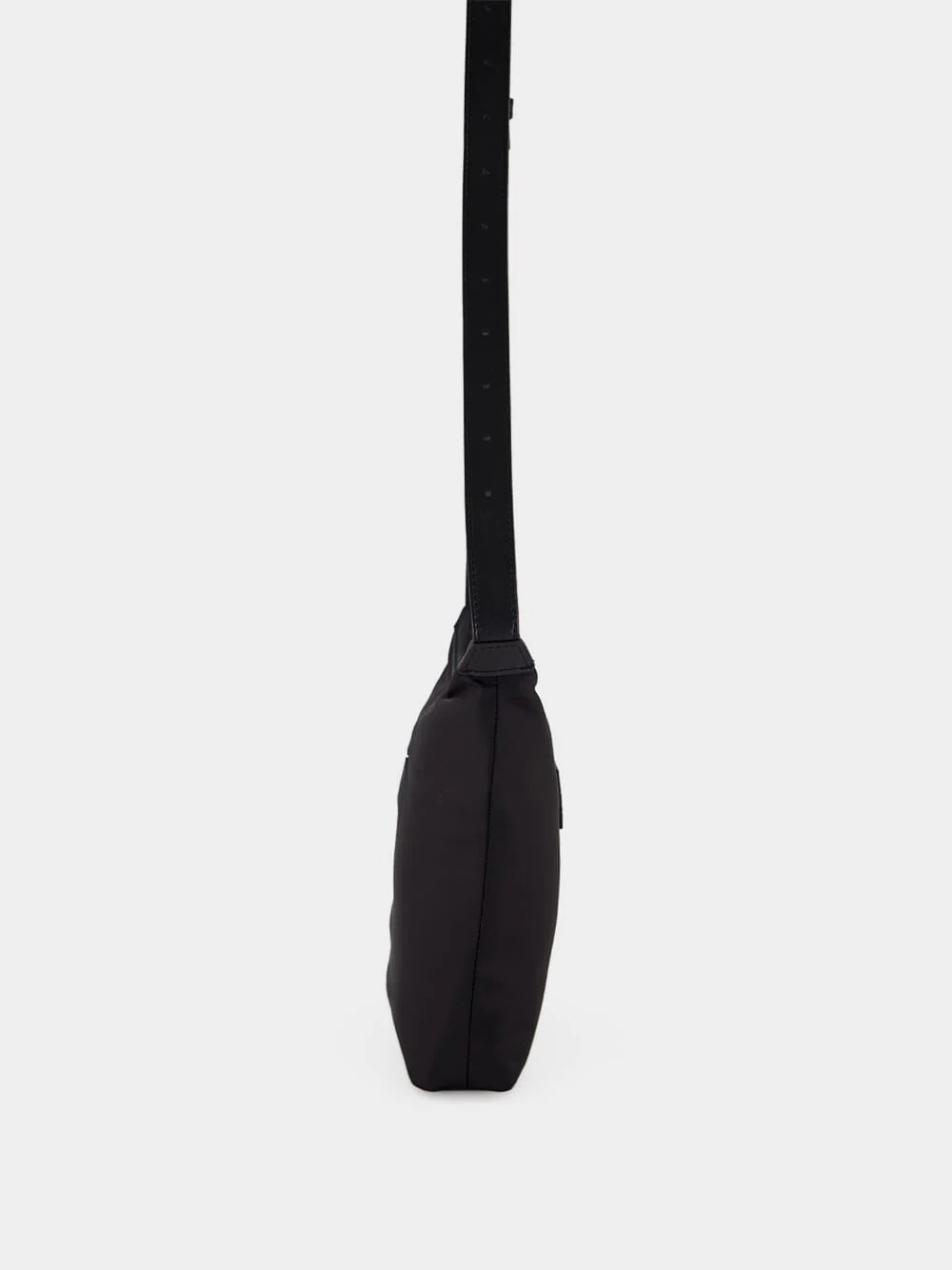 Black Numeric Vertical Nylon Crossbody Bag - Image 4