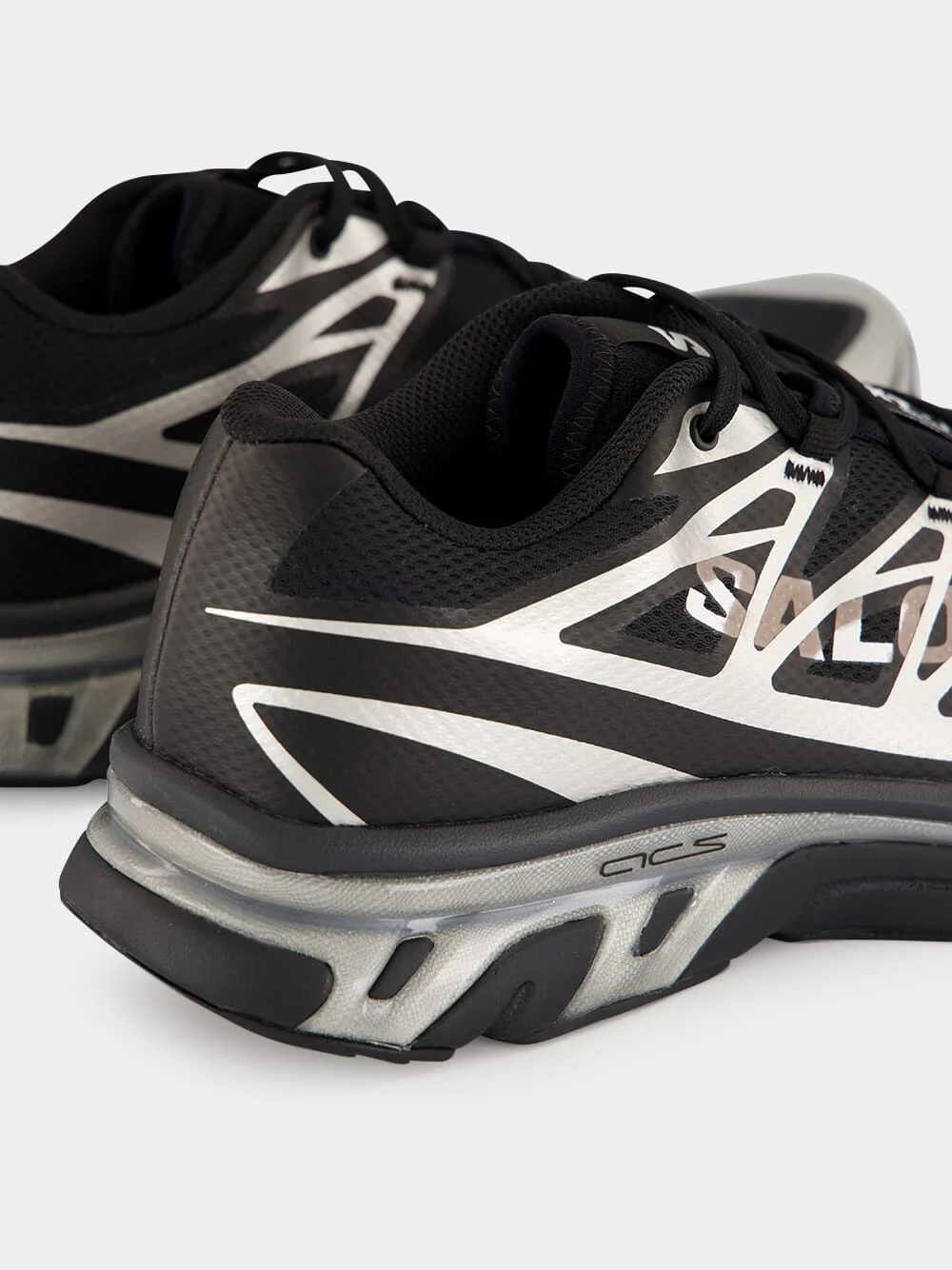 Black Salomon Silver Sneakers - Image 6
