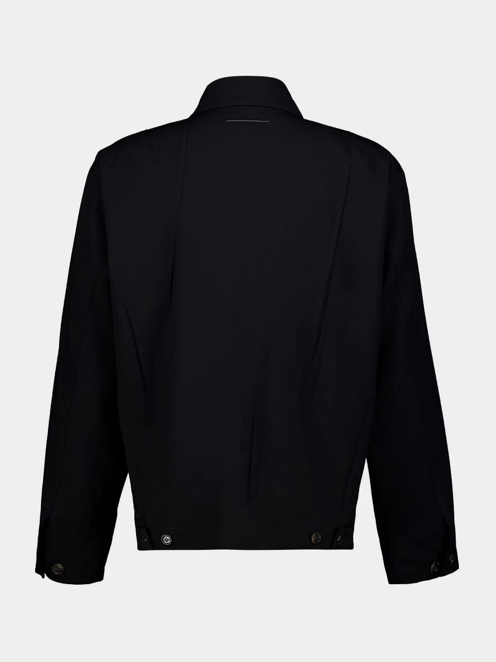 Black Virgin Wool-Blend Sport Jacket - Image 2