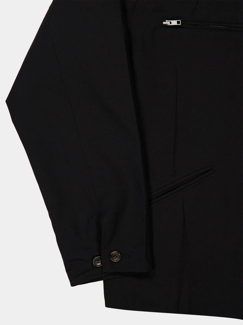 Black Virgin Wool-Blend Sport Jacket - Image 4
