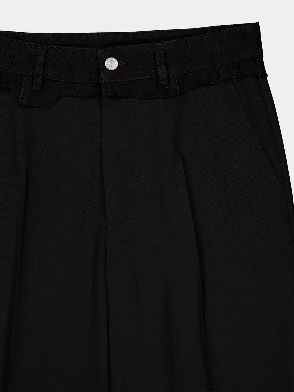 Black Virgin Wool-Blend Trousers - Image 3
