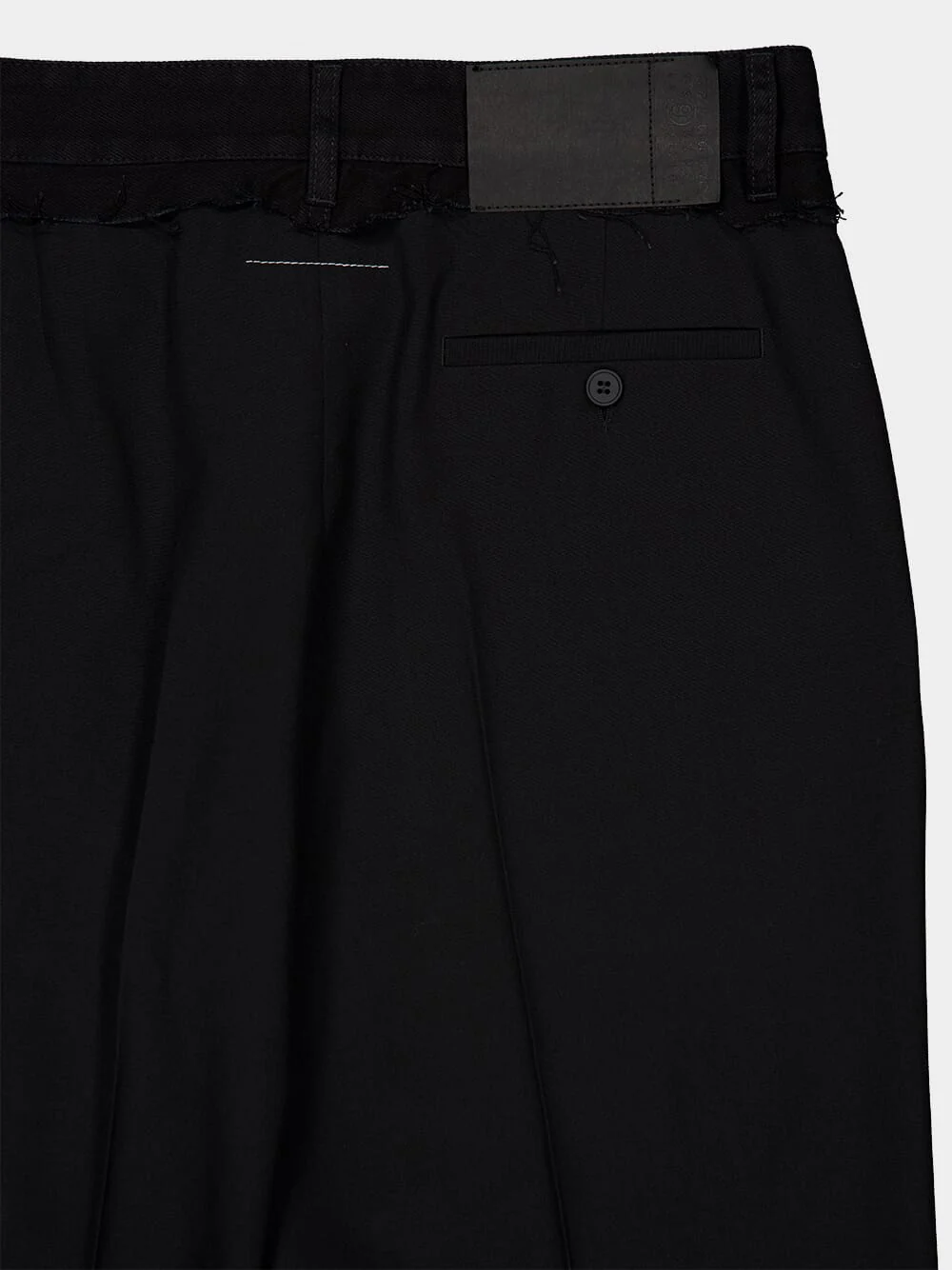 Black Virgin Wool-Blend Trousers - Image 4