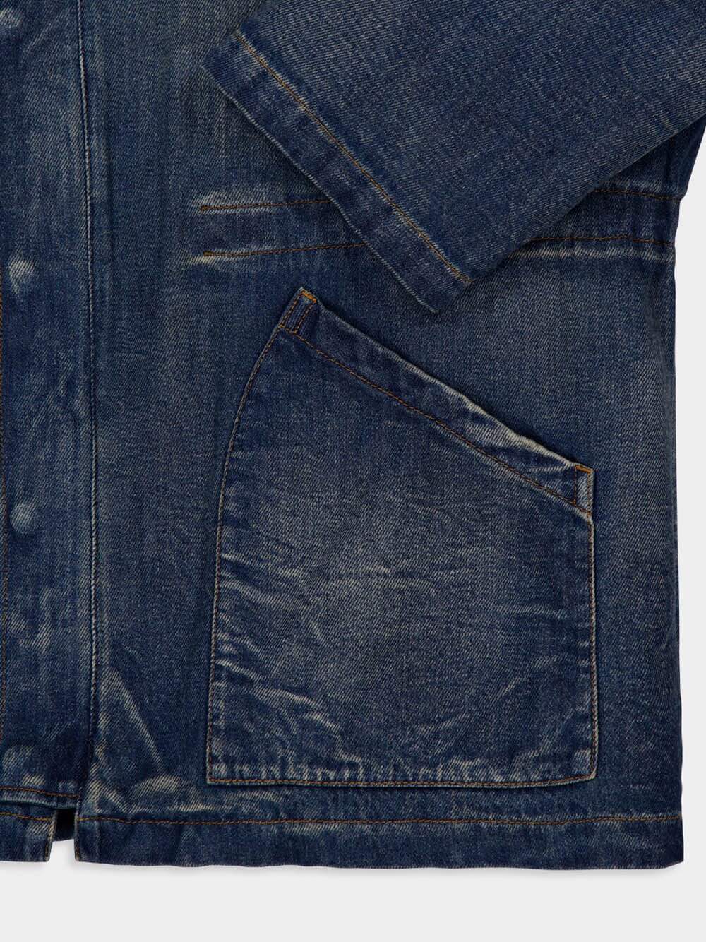 Blue Insulated Denim Jacket - Image 4