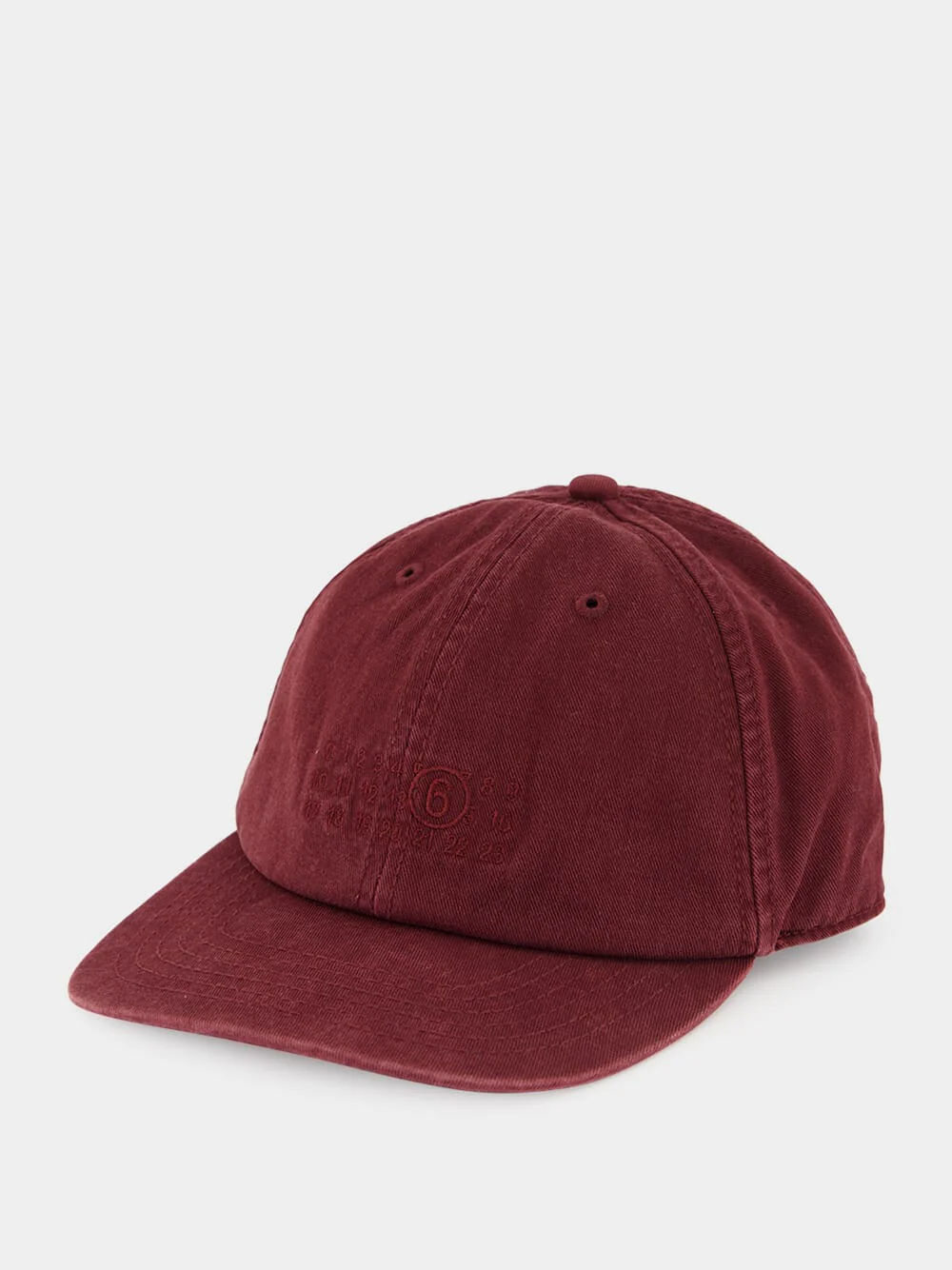 Bordeaux Washed Cotton Baseball Cap
