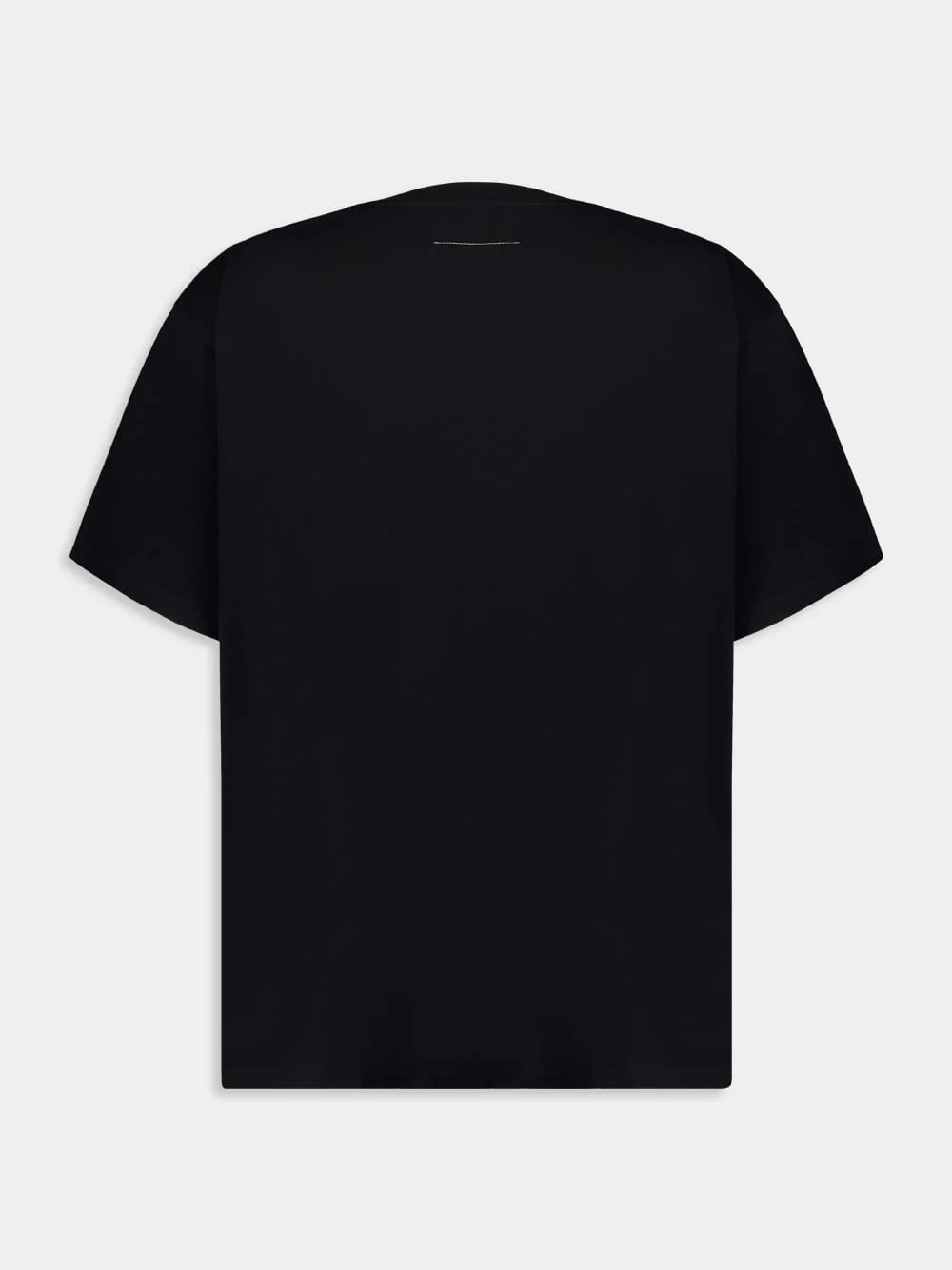 Black Cotton Numbers Printed Crewneck T-Shirt - Image 2
