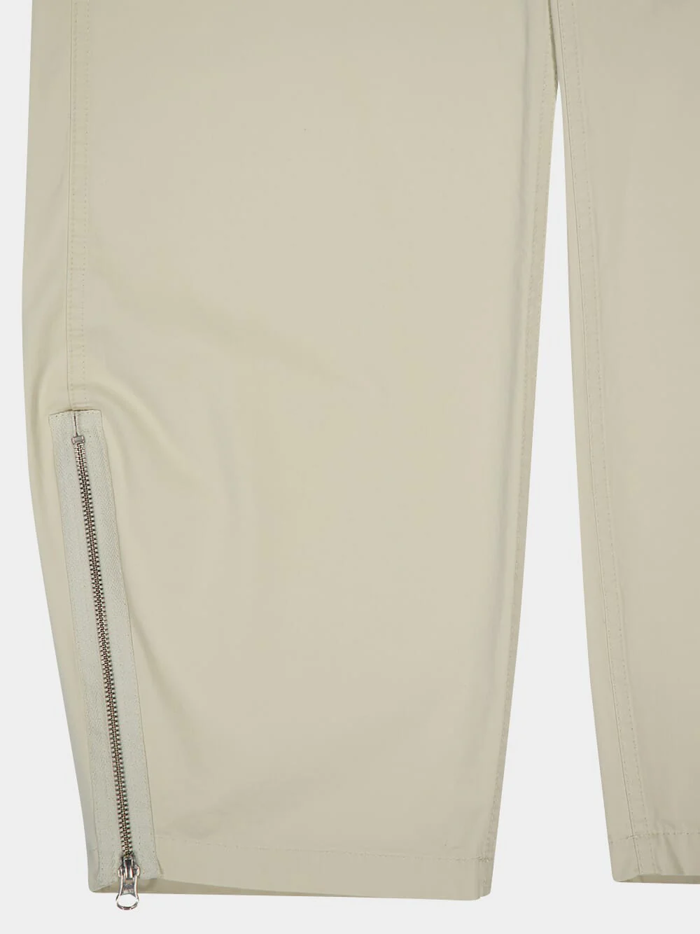 Cream Loose Fit Cotton Pants - Image 4