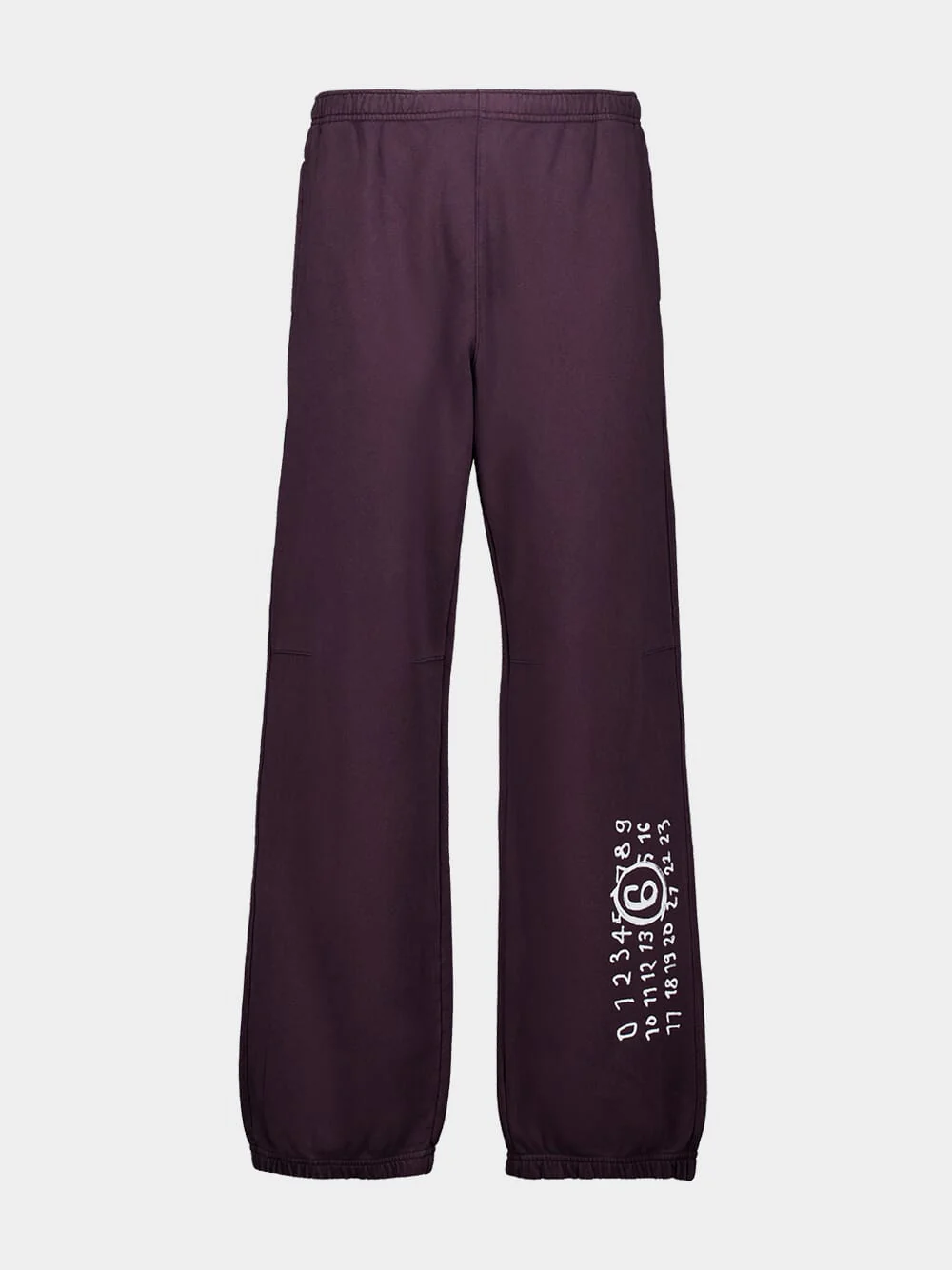 Dark Purple Track Pants with Logo