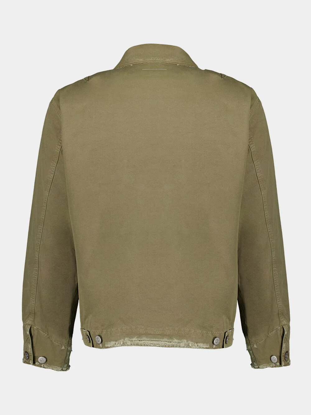 Distressed Zipped Denim Jacket - Image 2
