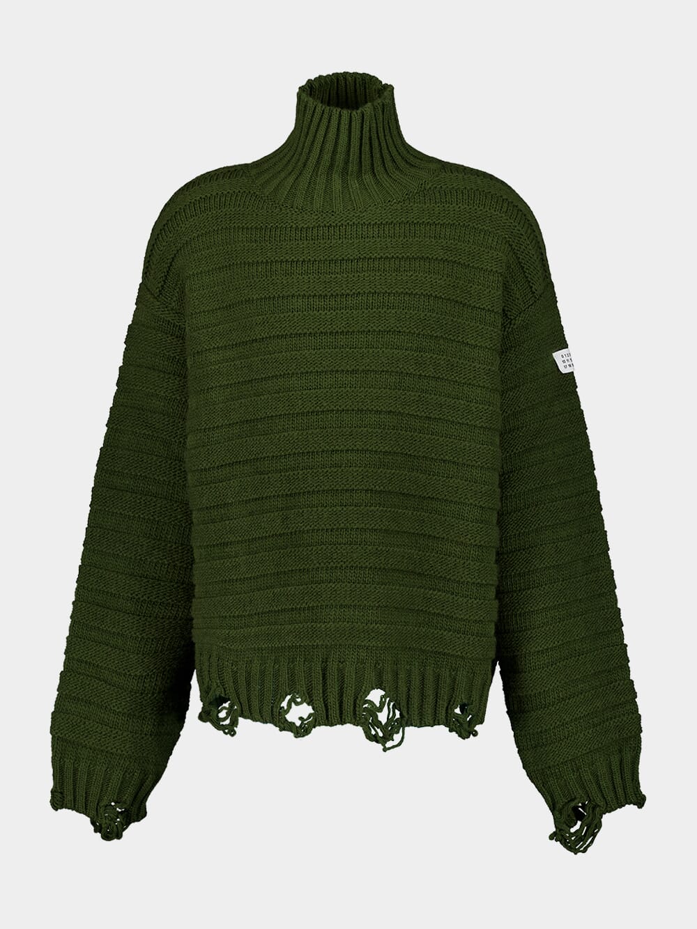 Khaki Wool Turtleneck - Image 2