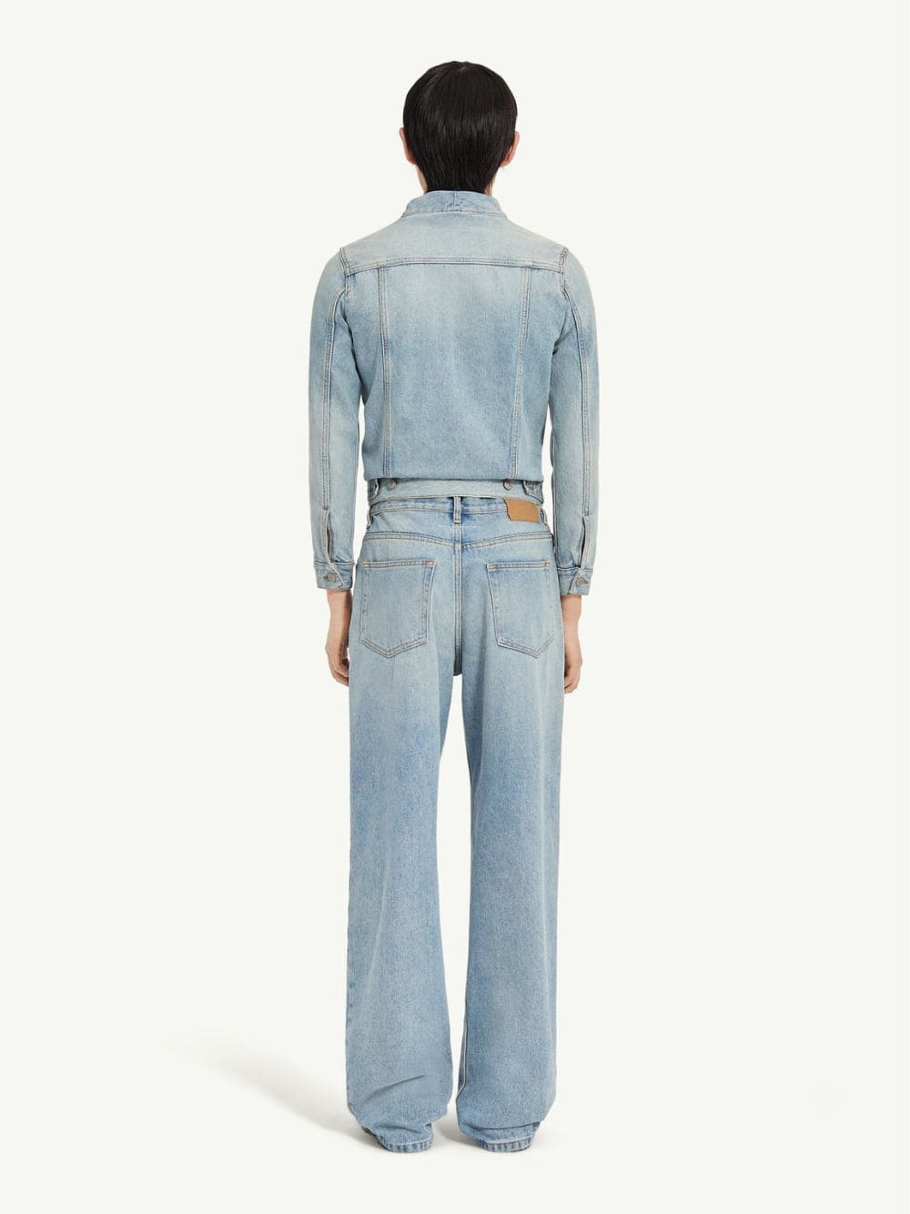 Light Blue High-Waisted Denim Trousers - Image 4