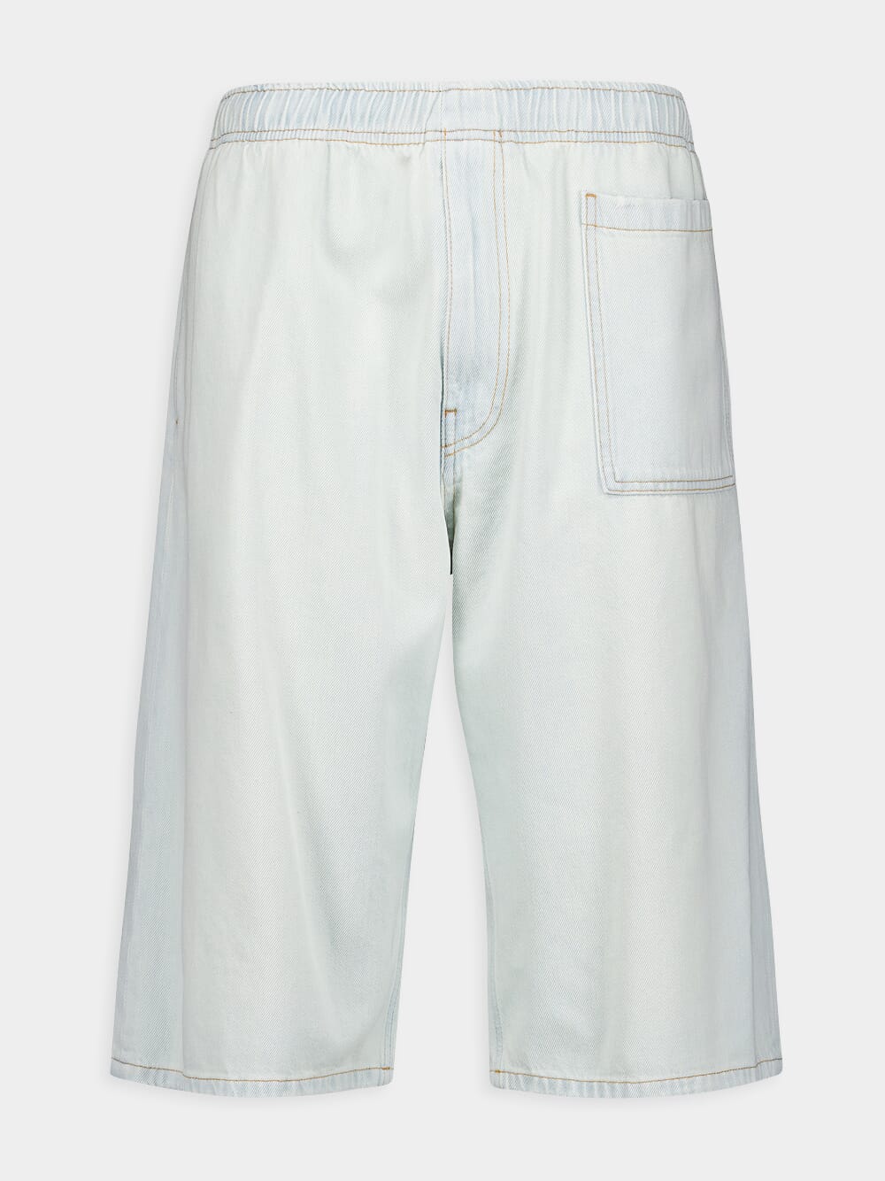 Oversized Denim Bermuda Shorts