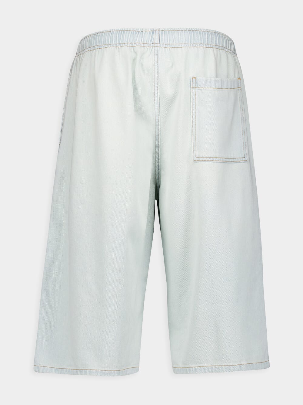 Oversized Denim Bermuda Shorts - Image 2