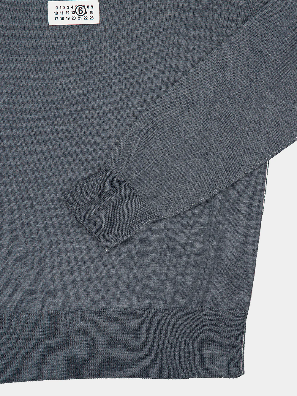 Grey Melange Virgin Wool Jumper - Image 4