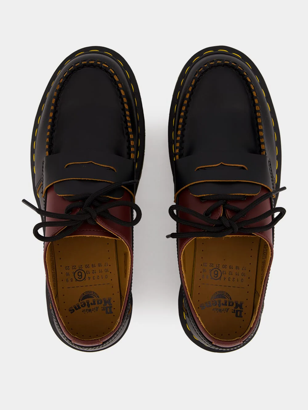 Black Penton Mash Up Leather Moccasins - Image 4