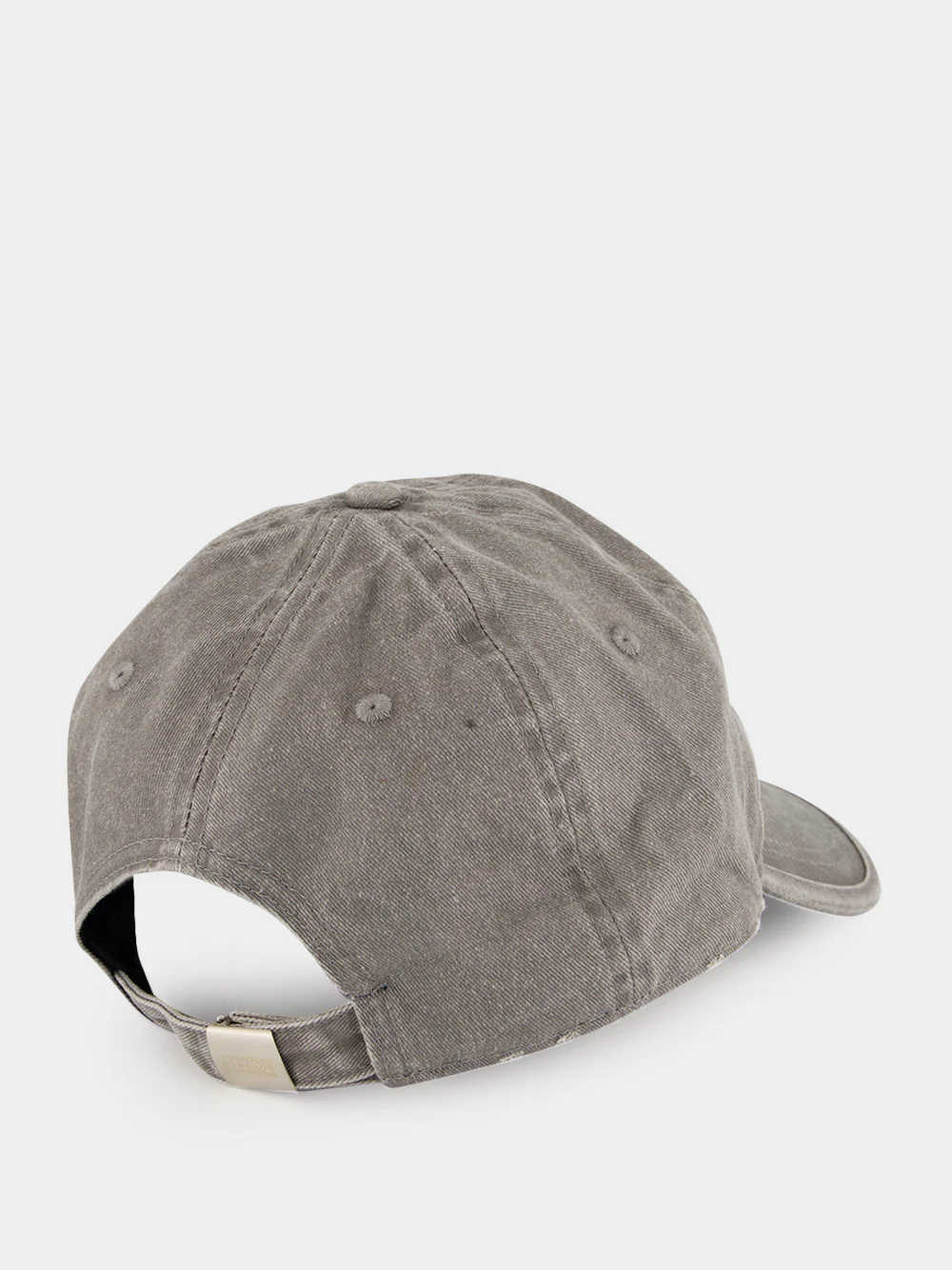 Grey Washed Cotton Label Cap - Image 2